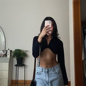 Mirror Palais Navy Underwire top